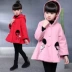 Bé gái 10 mùa thu đông 8 phiên bản Hàn Quốc 7 lông 6 áo 5 trẻ em 9 áo gió 4 bé gái 4 tuổi