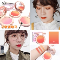 Judydoll màu cam mơ màng gradient ba màu má hồng ánh sáng cao năng lực sửa chữa tự nhiên cô gái trắng rouge trang điểm nude má hồng apieu