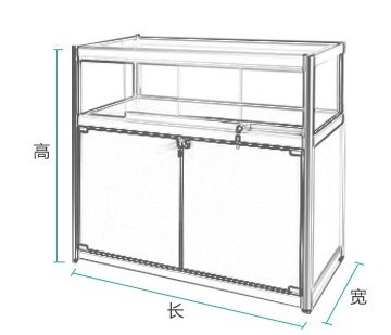 Trang sức quầy trưng bày trang sức thủy tinh Tủ trưng bày Tủ trưng bày Trang sức điện thoại di động xem kệ kệ máy tính