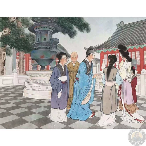 16 Открыть подлинное Liu Xueqiang раскраски Wang Shuhui's Painting's West Chamber Classic 128 Рисунок 256 Страница Страницы Один текст