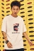 MRXXX Hàn Quốc phiên bản của các dán in ấn cá tính T-Shirt nam ngắn tay ulzzang những người yêu thích quần áo mùa hè sinh viên Fenggang nửa tay áo