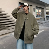 Куртка, бейсбольная ветрозащитная форма, в американском стиле, оверсайз