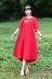 Phong cách dân tộc của phụ nữ năm 2021 mới thiết kế ban đầu kích thước lớn retro cotton và vải lanh thêu váy rời giản dị váy dài - Váy dài