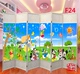 Màn hình trẻ em khu vực mẫu giáo phân vùng phòng ngủ trẻ em phân vùng hoạt hình gấp màn hình giáo dục tổ chức màn hình đặc biệt - Màn hình / Cửa sổ Màn hình / Cửa sổ
