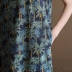Ba-năm năm Q421 đầm mùa hè mới Sen Sở cây dừa retro cải tiến sườn xám Trung Quốc rộng cỡ áo dài nữ - Sản phẩm HOT