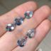 Tự nhiên Brazil Boutique Aquamarine Naked Stone Square Heart hình Drop Drop Full Body Full Fire Inlay Ring Mặt dây chuyền - Nhẫn nhẫn vàng nữ Nhẫn