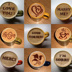 Lahua khuôn cà phê mô hình in ấn sơn cà phê đồ dùng cà phê kéo bánh hoa bánh mì mô hình tùy chỉnh Cà phê