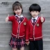 Đồng phục học sinh gió Anh quần áo mùa xuân và mùa thu quần áo mẫu giáo quần áo tiểu học và trung học phù hợp với trang phục học viện Hàn Quốc - Đồng phục trường học / tùy chỉnh thực hiện