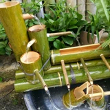Бамбук текущий вода/бамбуковый нагреватель/рыбный танк камень канавки рыба пруд Фах