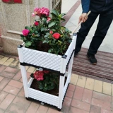 Растительный ящик для семейной посадки овощей, очень большой цветочный горшок, пластиковая полка для овощей, многослойная прямоугольная крыша, уличный цветочный вазон, дышащий.