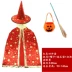 Cos phù hợp với Halloween trẻ em trang phục mẫu giáo đạo cụ biểu diễn bé trai và bé gái Áo choàng phù thủy áo choàng 