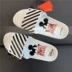 Mùa hè 2019 mới Li Ning dép thông thường cho nam và nữ Dép thời trang Velcro Mickey AGAP001 004 - Dép thể thao