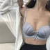 Trở lại áo ngực mà không có vòng thép tập hợp liền mạch sexy quây Hàn Quốc phiên bản 2018 new chic đồ lót nữ áo ngực vô hình