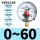 Thượng Hải Yichuan YNXC100 chống sốc tiếp xúc điện áp kế hỗ trợ từ tính 220V/380V 30VA hướng tâm trục