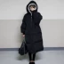 2018 Hàn Quốc kích thước lớn lỏng xuống bông của phụ nữ phần dài trên đầu gối bf sinh viên áo khoác vài dày bánh mì Bông