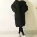 Mùa đông Hàn Quốc đoạn dài trên đầu gối xuống cotton pad nữ sinh viên dày BF bông lỏng bánh mì ấm áo khoác