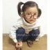 Hàn Quốc Chao Meng bé khung hình không có ống kính Ala Lei kính tròn bé trai thủy triều Kính đeo mắt kính
