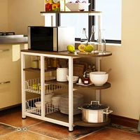 Đa chức năng nhà bếp lắp ráp quầy đặt phích lò tủ bên bữa ăn có thể đặt tủ thức ăn thừa lưu trữ - Buồng tủ sách gỗ