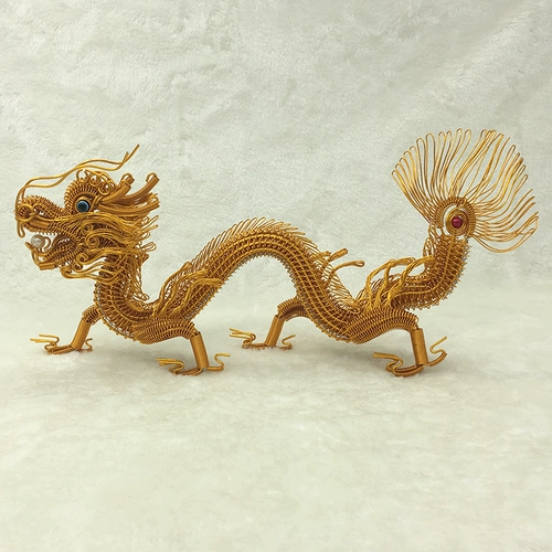 [50 см Дракон] Модель Дракона Модель домашнего украшения Цвет алюминиевая линия