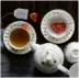 [Bốn bộ quần áo] màu xanh lotus flower mùa cà phê Tiếng Anh trà đen trà chiều trà hoa thiết bị xương cao trung quốc vườn