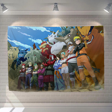 Гобелен 日本动漫火影忍者挂布ins男学生宿舍房间床头边背景墙布装饰定制