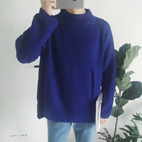 [Đặc biệt cung cấp] màu rắn vòng cổ đáy áo thun áo len Hàn Quốc thanh niên lỏng áo len nam xu hướng mùa thu và mùa đông áo phông nam