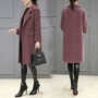Chống mùa giải phóng mặt bằng mùa thu và mùa đông áo len nữ phần dài Hàn Quốc phiên bản 2018 new loose Hepburn gió áo len áo dạ ngắn