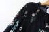 FF9 mùa hè mới 2018 phụ nữ áo sơ mi thời trang vòng cổ tie hoa đa năng thoải mái áo sơ mi dài tay