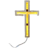 Странная деревянная настенная лампа подвесная настенная лампа поставляется в семье крупный крест -светодиодный церковный евангелие