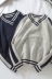 Mùa thu đông nam phiên bản Hàn Quốc mới của xu hướng áo len mỏng đẹp trai cổ chữ V giản dị Kéo qua