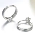 Hôn nhân cặp nhẫn mô phỏng cặp kim cương giả vòng Nhật Bản và Hàn Quốc cưới trao đổi lễ hôn nhân vòng nam giới và phụ nữ vài vòng Nhẫn