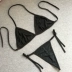 Đồ lót sexy mỏng lưới quan điểm ba- điểm tie bộ bikini áo ngực phù hợp với kích thước lớn chất béo tam giác cốc niềm đam mê cám dỗ