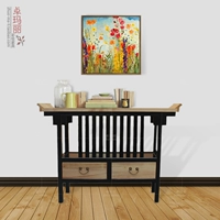 Squat đầu trường hợp tủ trang trí hiên nhà tân cổ điển tân cổ điển tủ phòng khách có thể được tùy chỉnh gỗ rắn đồ nội thất cũ của Trung Quốc - Bàn / Bàn 	bộ bàn ăn gỗ tân cổ điển	