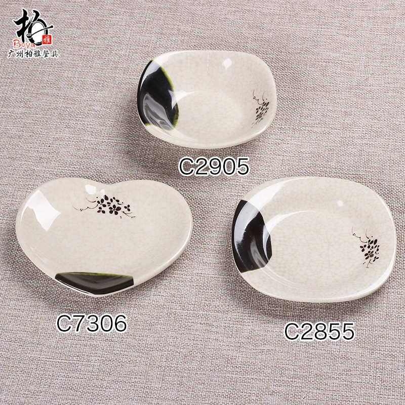 "Creative Snack Dip Mistanamine Japanese Furniture Dibration Diber Plastic dish round dish of round disc sauce sauce plate tableware"