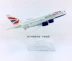 14 cm rắn hợp kim máy bay mô hình British Airways A380-800 mô phỏng Người Anh tĩnh máy bay chở khách mô hình mô hình bay