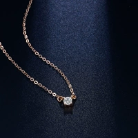 Бриллиантовая подвеска, платиновая цепочка, ожерелье, золото 750 пробы