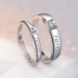 Nhẫn kim cương đôi nam nữ một cặp hôn nhân trực tiếp mở đạo cụ cưới 1 carat mô phỏng nhẫn kim cương mới nhẫn cưới bảo tín minh châu Nhẫn