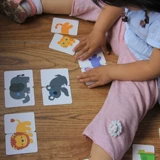 Жестяная коробка, головоломка для раннего возраста, познавательная детская познавательная карта, карточки, игрушка, раннее развитие, можно отрывать