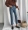 Quê hương đầu mùa thu mới phong cách Hàn Quốc cá tính rách cạnh là mỏng retro jeans nữ hoang dã nửa đàn hồi eo quần quần jean baggy nữ
