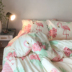 Chic Han Phong Bắc Âu flamingo đơn giản bốn mảnh cotton ánh sáng phong cách Mỹ nghệ thuật phòng ngủ giường giường phong cách Bộ đồ giường bốn mảnh