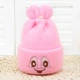 Розовый большой глаз кроличья кашемирная шапка шин
