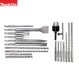 Makita Makada Round Fours Electric Hammer Drill Head Sharp -Chisent Flat -Chisent Aluminum Box Impact Drilling Boncet Home Установка комплекта