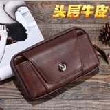 Мужской ремень, поясная сумка, универсальный мобильный телефон, бумажник для пожилых людей, 6 дюймовая, 5.5 дюймов, 5 дюймов, из натуральной кожи