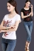 Phong cách dân tộc của phụ nữ áo sơ mi Trung Quốc phong cách mùa hè thêu ngắn tay t-shirt nữ Slim thêu kích thước lớn bông đáy áo Cộng với kích thước quần áo