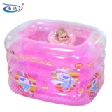 Надувной квадратный розовый детский наряд маленькой принцессы, бассейн для плавания для младенца, детская ванна для ванны