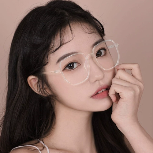 Сюян прозрачные очки Рамки женское лицо лицо лицом к лицу маленькое анти -легочное легкое световое зеркало Большой рамная сеть красная миопия бокалы Большое лицо