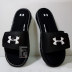 UnderArmour Andema UA nam giới và phụ nữ Ignite V thể dục thể thao màu trắng dép 1287318 Michelin dép crocs chính hãng Dép thể thao