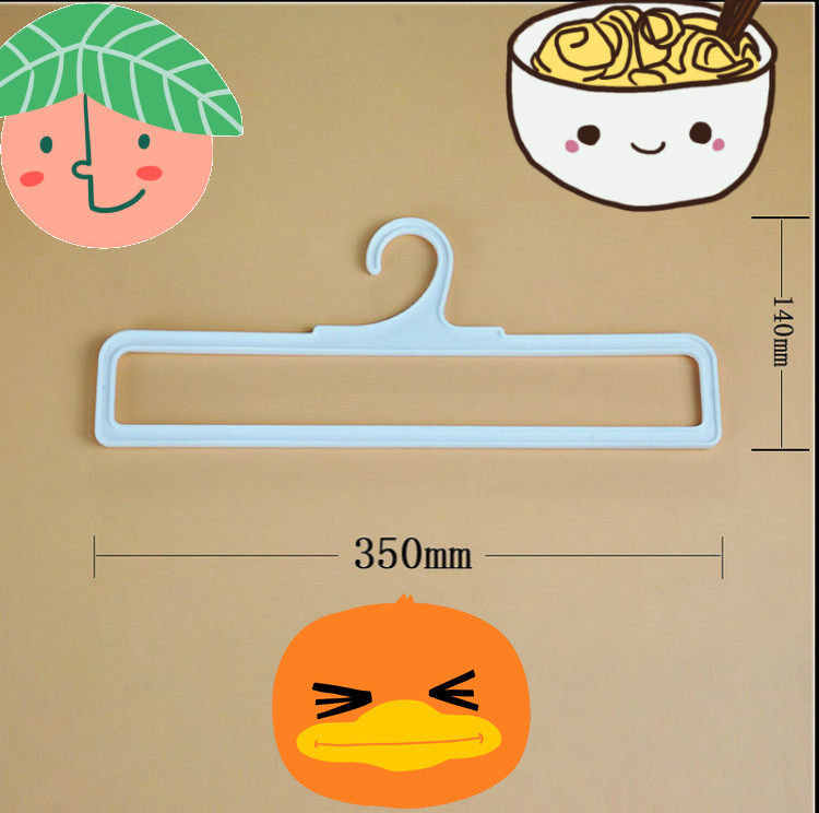 Towel, plastic hanger