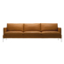 Nordic da bò sofa da căn hộ nhỏ phòng khách ba kết hợp đôi của phong cách công nghiệp ghế sofa da Italia tối giản - Ghế sô pha sofa Ghế sô pha