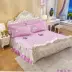 Chần bông trải giường cotton phong cách Châu Âu bedless giường váy mảnh duy nhất cotton cộng với cotton bed cover giường với giường baffle